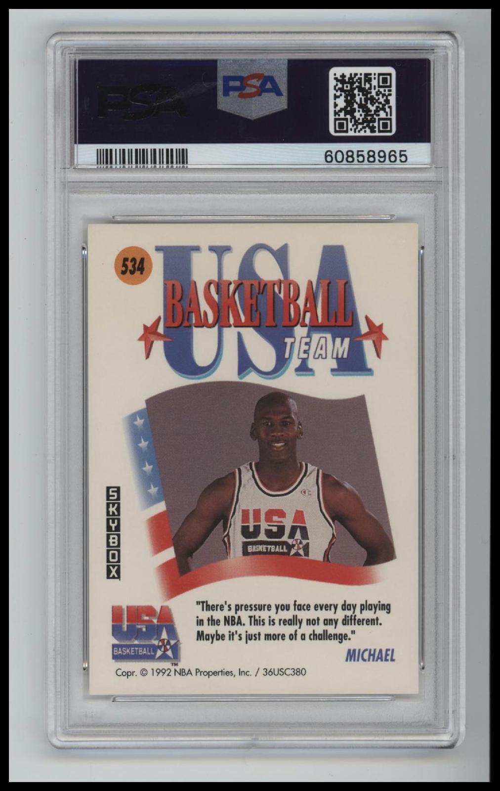 1991 Skybox Usa Michael Jordan 7 PSA #534
