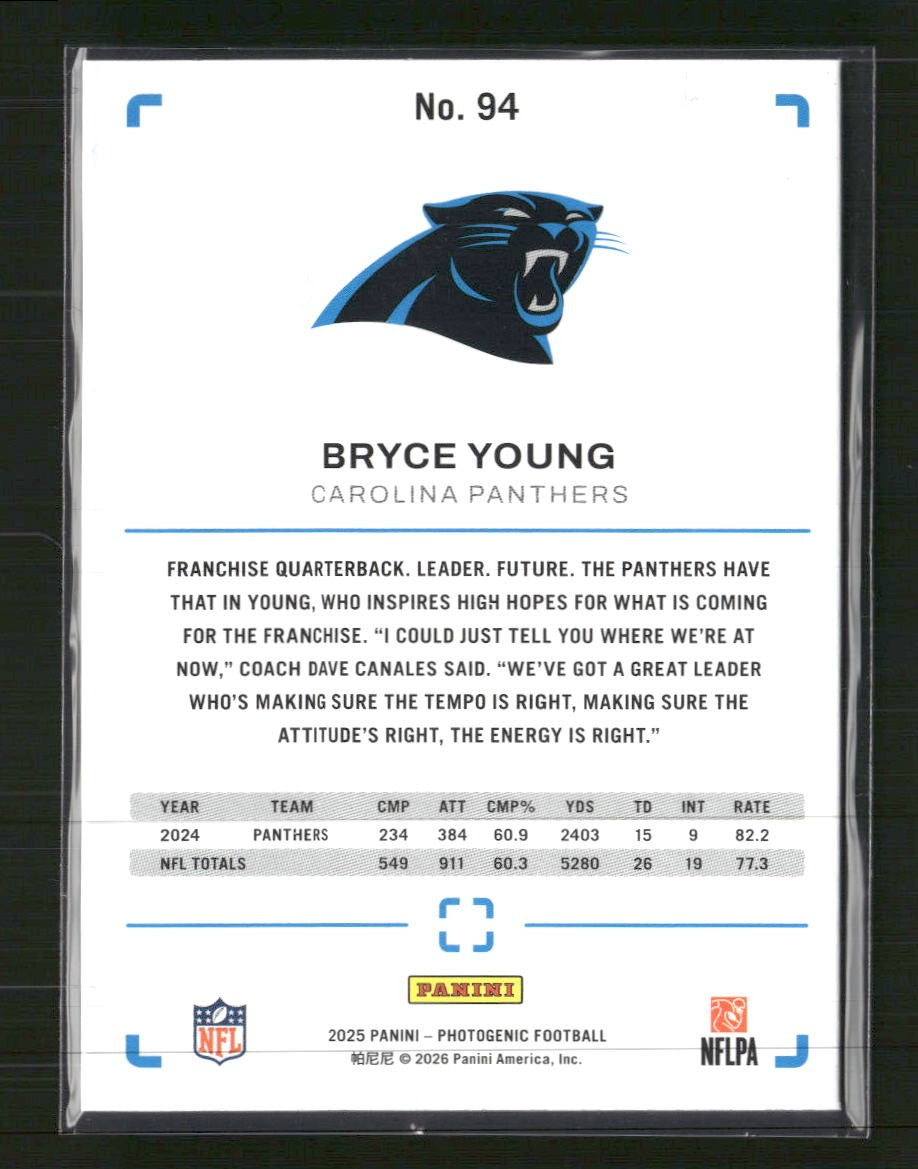 2025 Panini Photogenic Teal Bryce Young #/35 #94