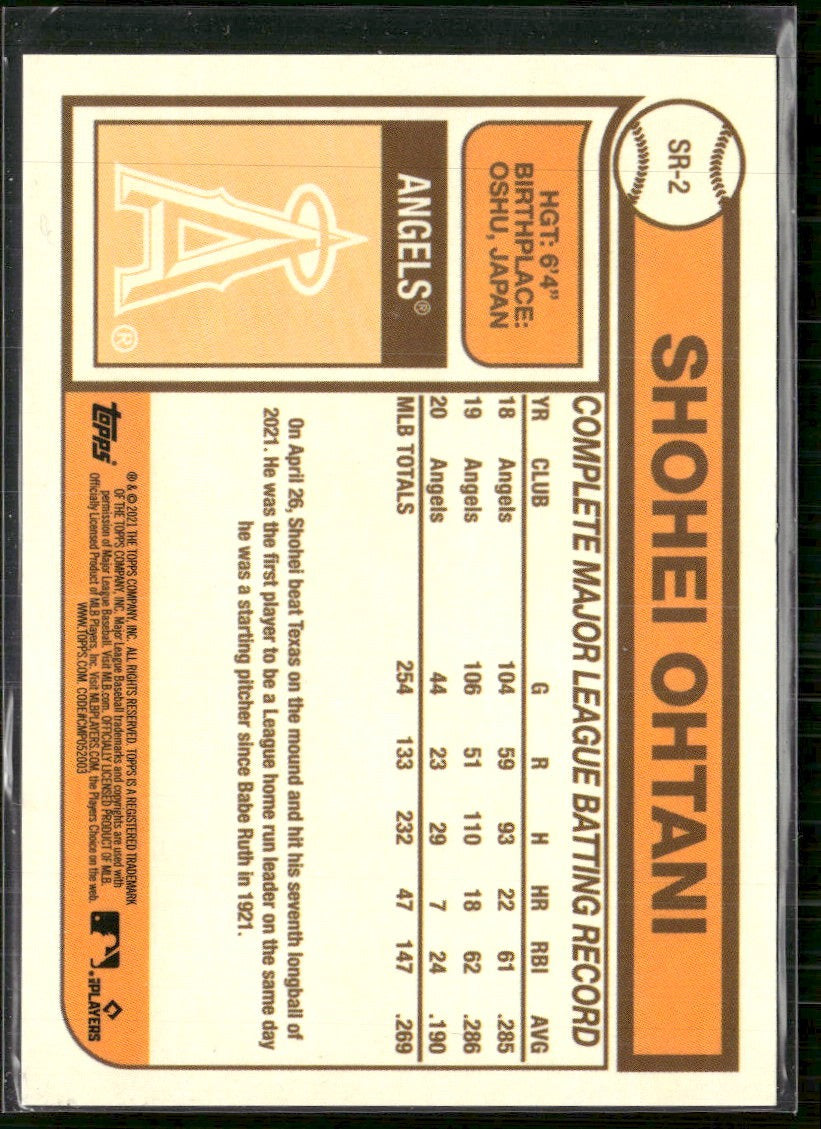 2021 Topps UK Edition 1978-79 Redux Shohei Ohtani #SR-2