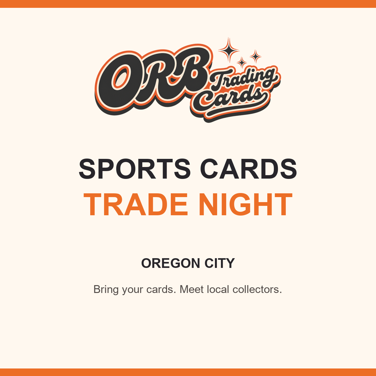 Sports Card Trade Night at ORB Trading Cards