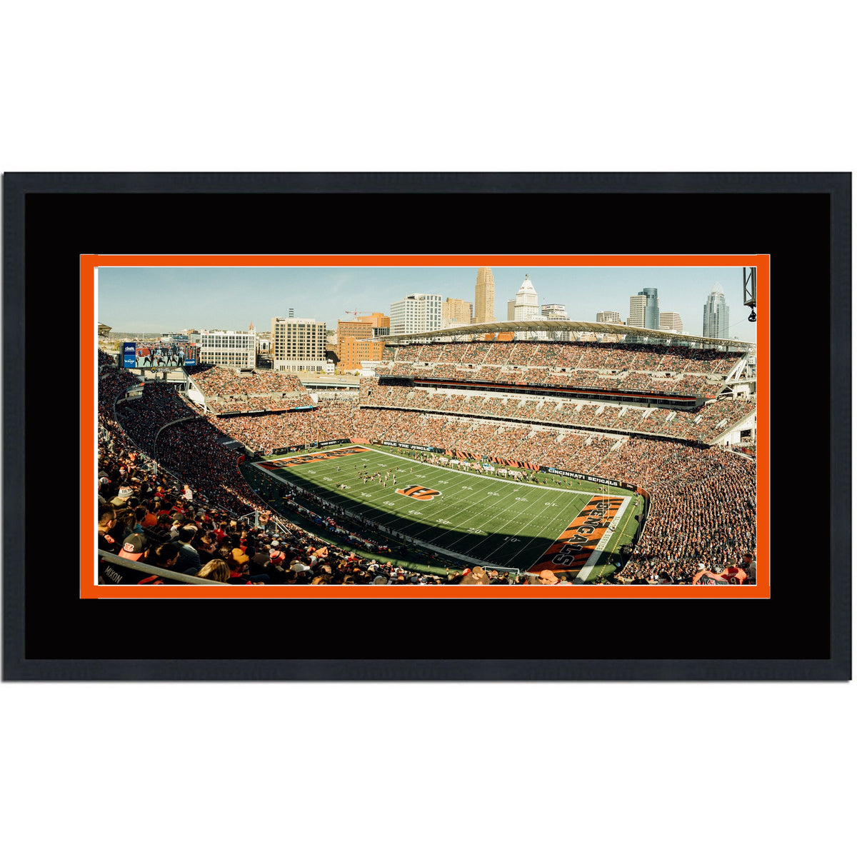 Framed Paycor Stadium Cincinnati Bengals 16x24 Football Photo Professionally Matted