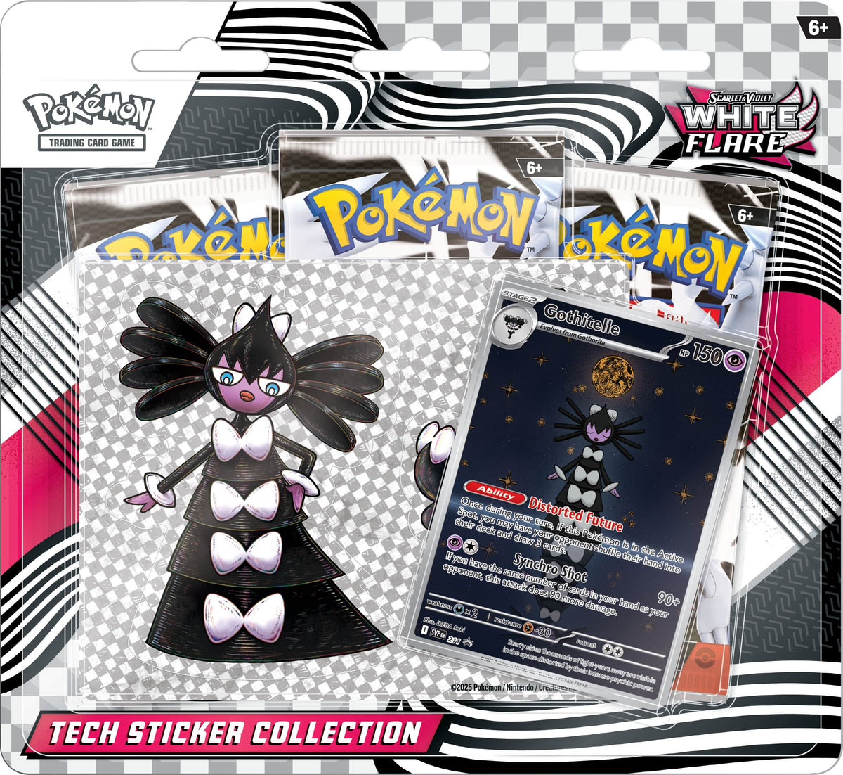 Pokémon White Flare Gothitelle Tech Sticker Collection