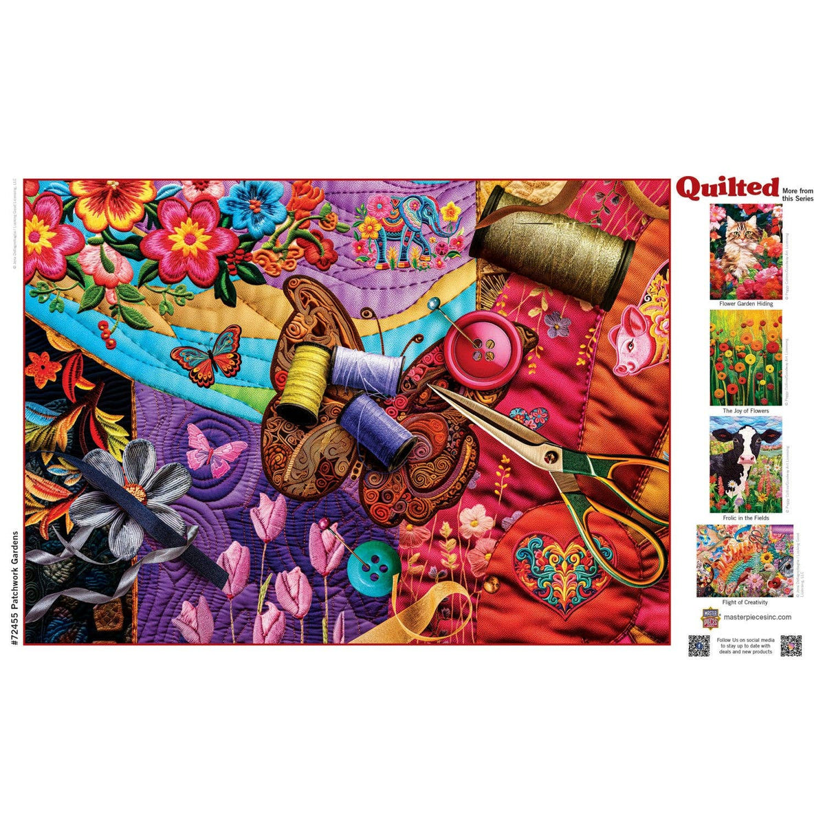 Quilted - Patchwork Gardens 1000 Piece Puzzle | Masterpieces Puzzles