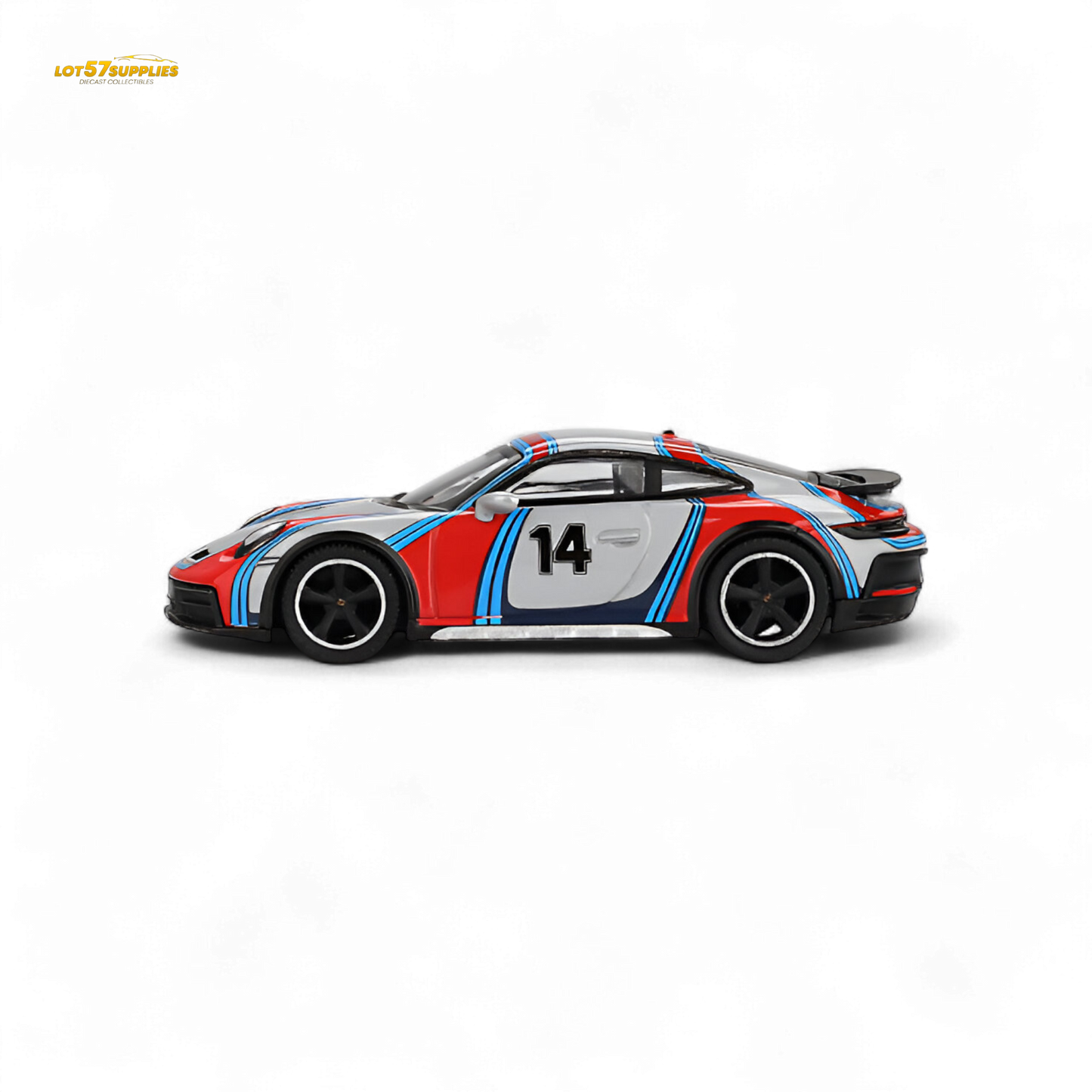 Mini-GT Porsche 911 Dakar Rally 1974 Ice Grey Metallic 1:64