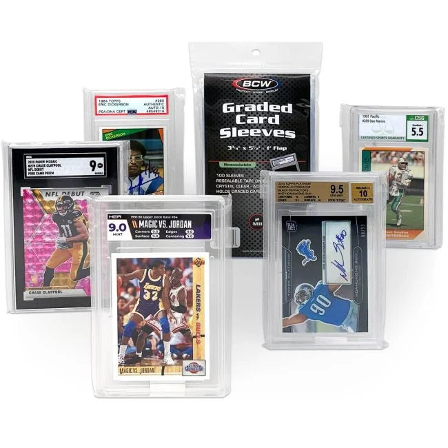 Fundas para tarjetas graduadas resellables de BCW 