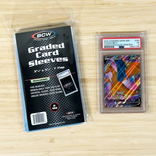 Fundas para tarjetas graduadas resellables de BCW 