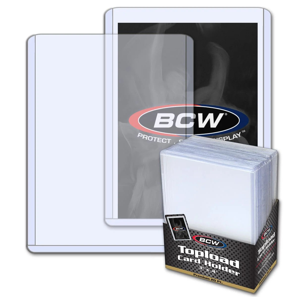 Portatarjetas BCW 3x4 de carga superior - Premium 25 unidades 