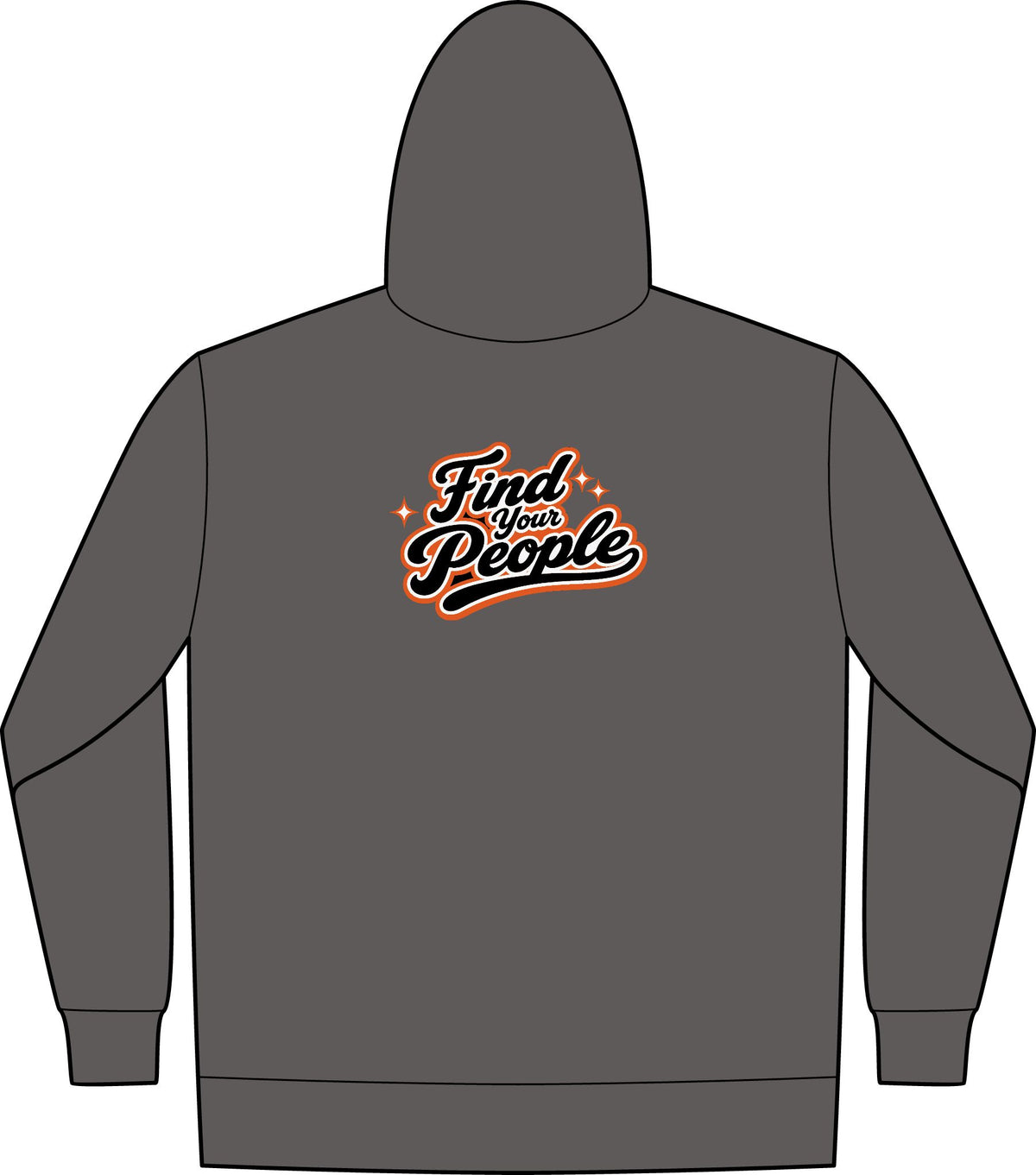 ORB Find Your People Tall Zip Hoodie (LT-4XLT)