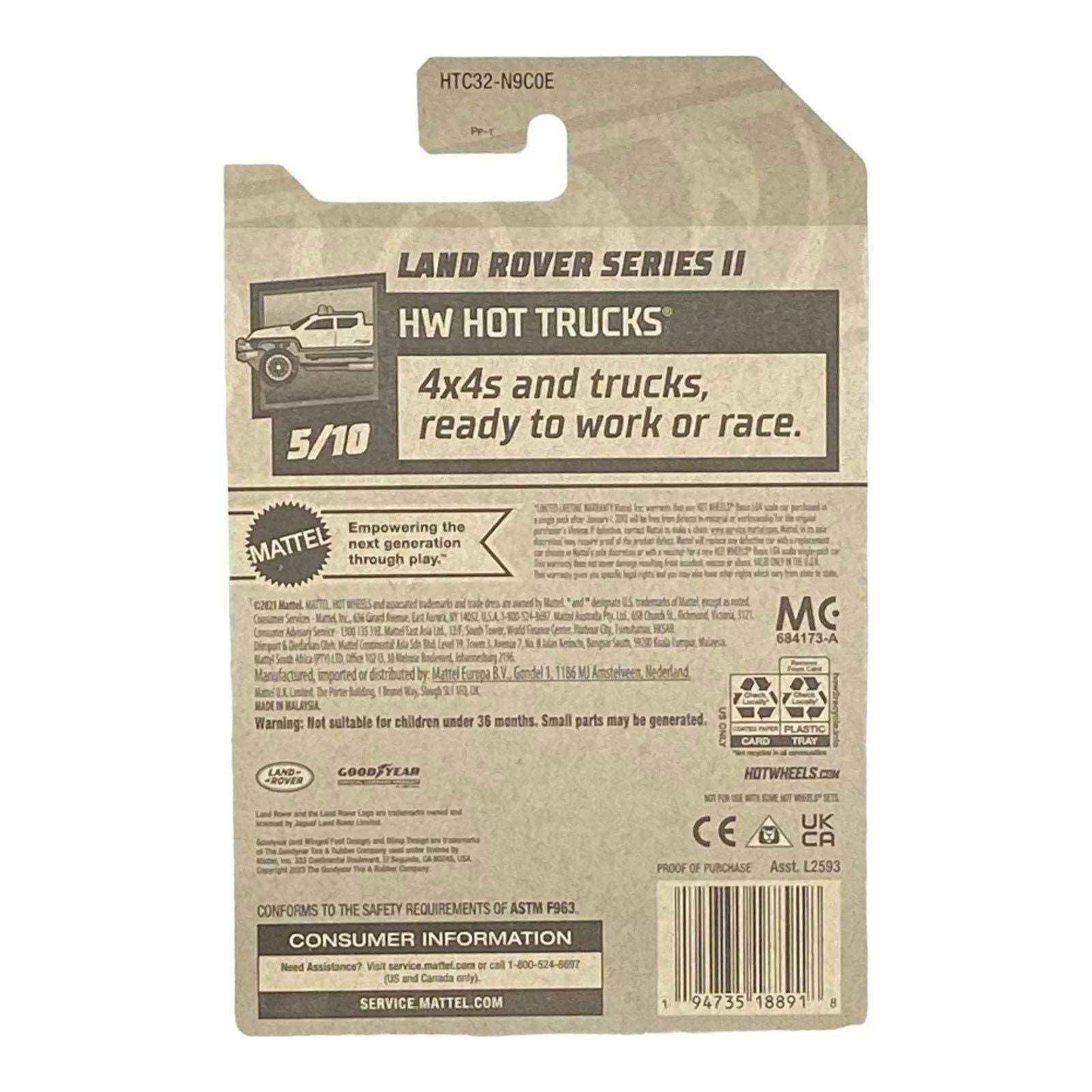 Hot Wheels Land Rover Series II - Hot Trucks Series 5/10
