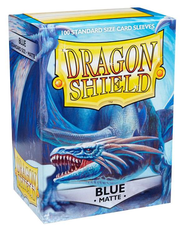 Dragon Shield Matte Sleeves - Blue non-glare