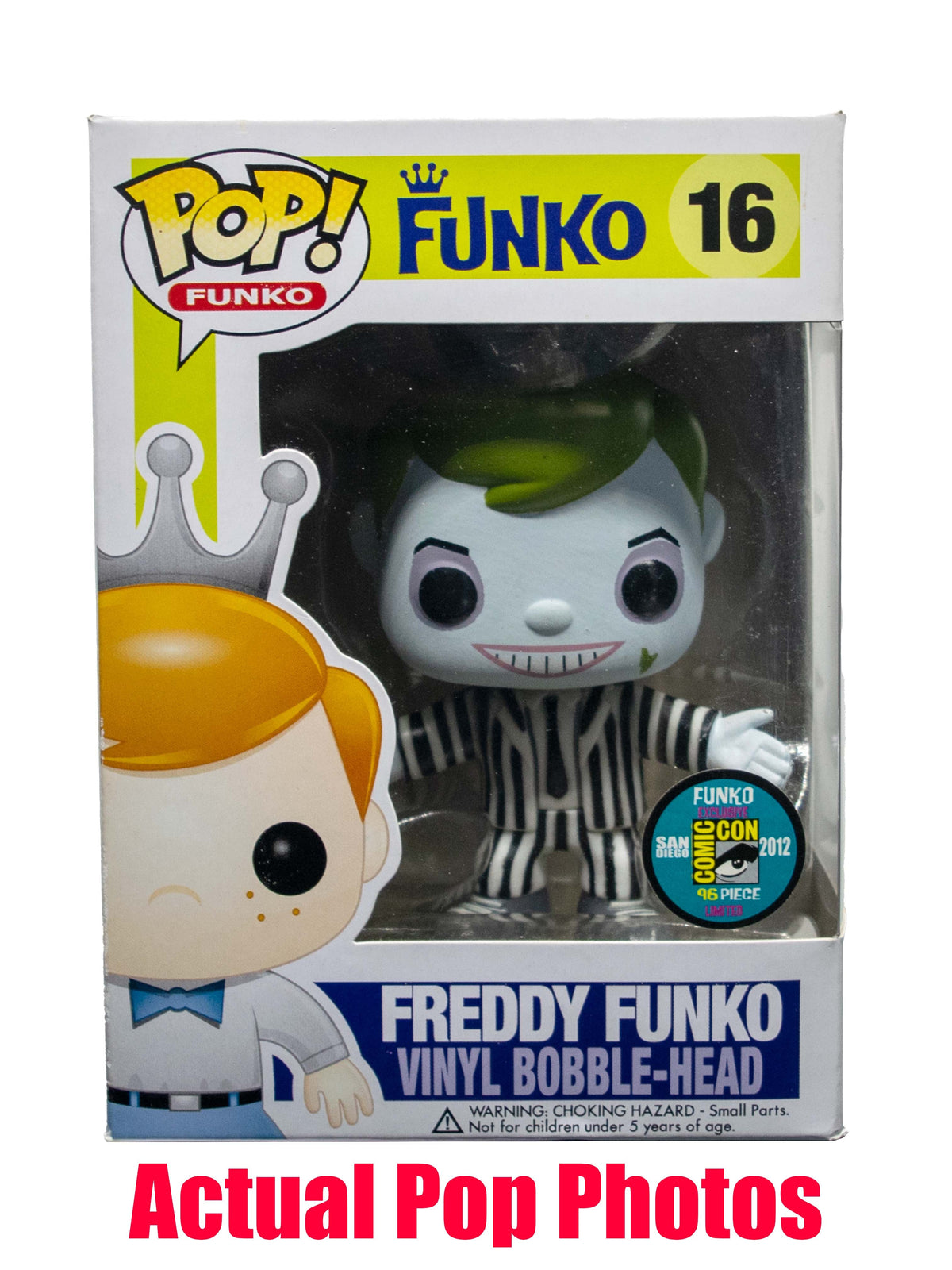 Freddy Funko Beetlejuice 16 - 2012 SDCC Exclusive/96 Made [Light Damage]