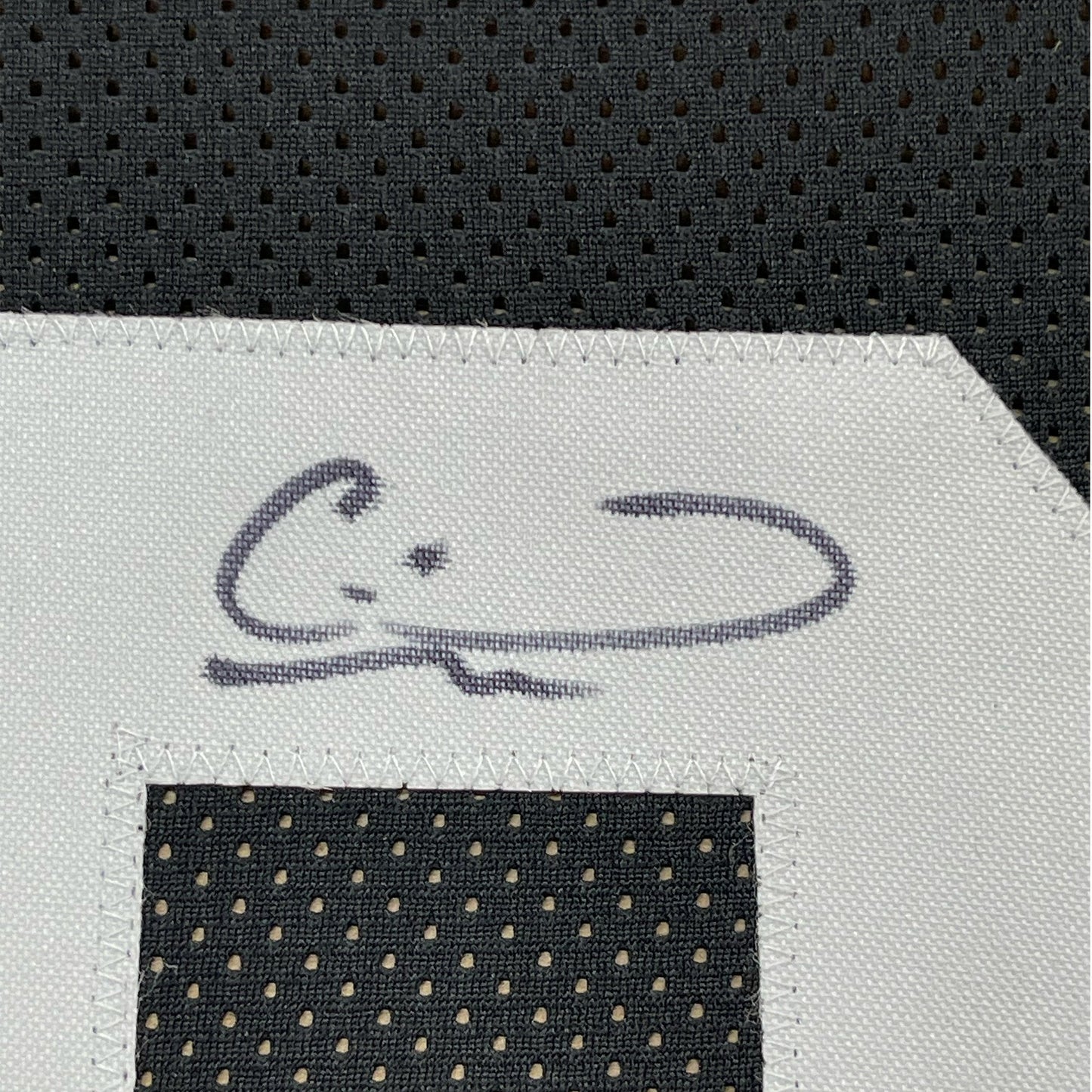 Framed Autographed/Signed Calvin Ridley 35x39 Jacksonville Black Football Jersey Beckett BAS COA