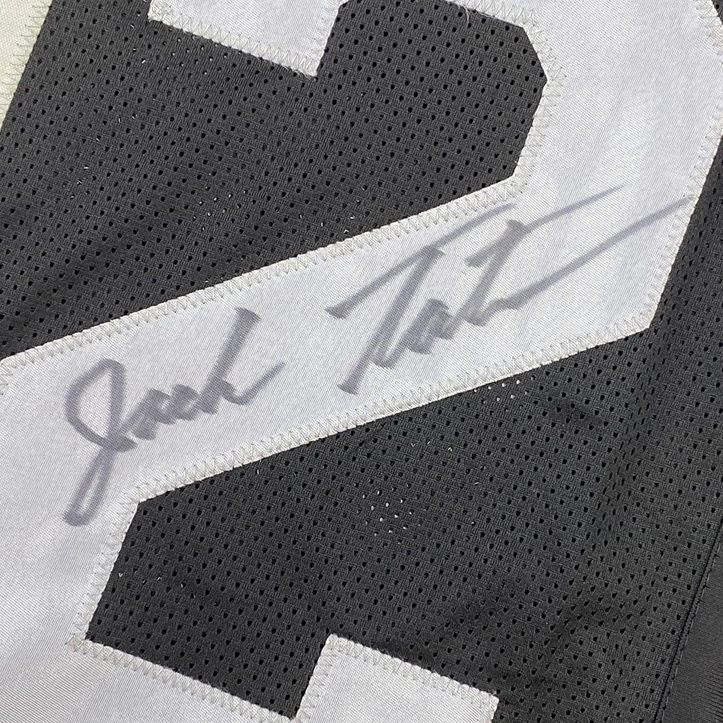 Framed Autographed/Signed Jack Tatum 35x39 Oakland Black Football Jersey JSA COA #1