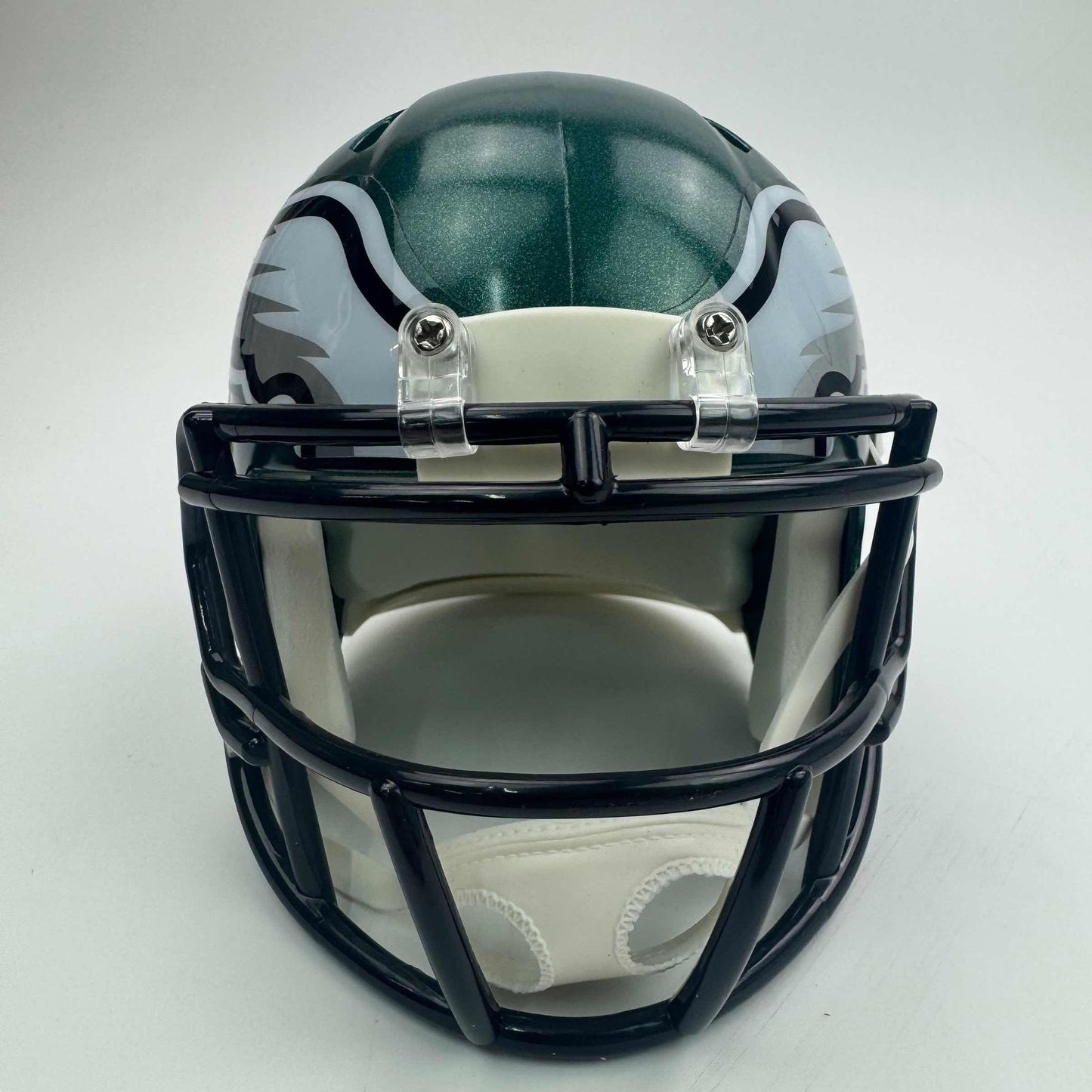 Autographed/Signed Quinyon Mitchell Philadelphia Eagles Green Mini Football Helmet JSA COA