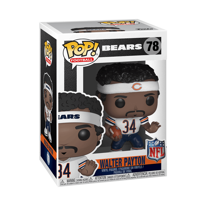Walter Payton #78 Funko POP! Football Chicago Bears Figurine Bundle with HOFSM Protector Case