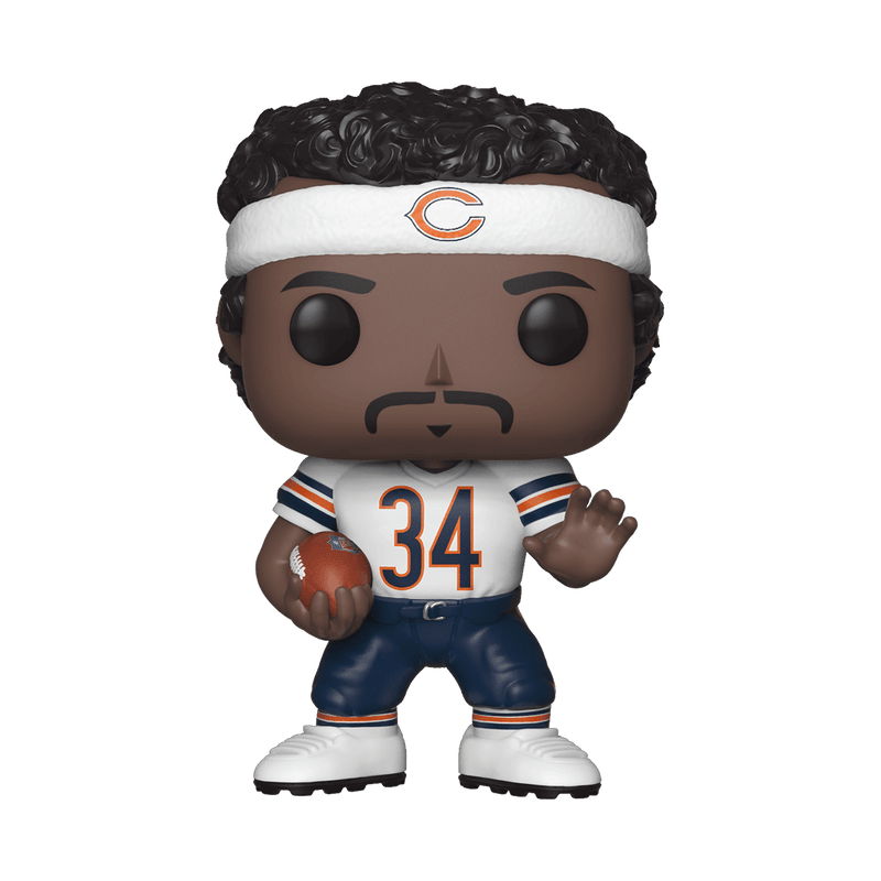 Walter Payton #78 Funko POP! Football Chicago Bears Figurine Bundle with HOFSM Protector Case