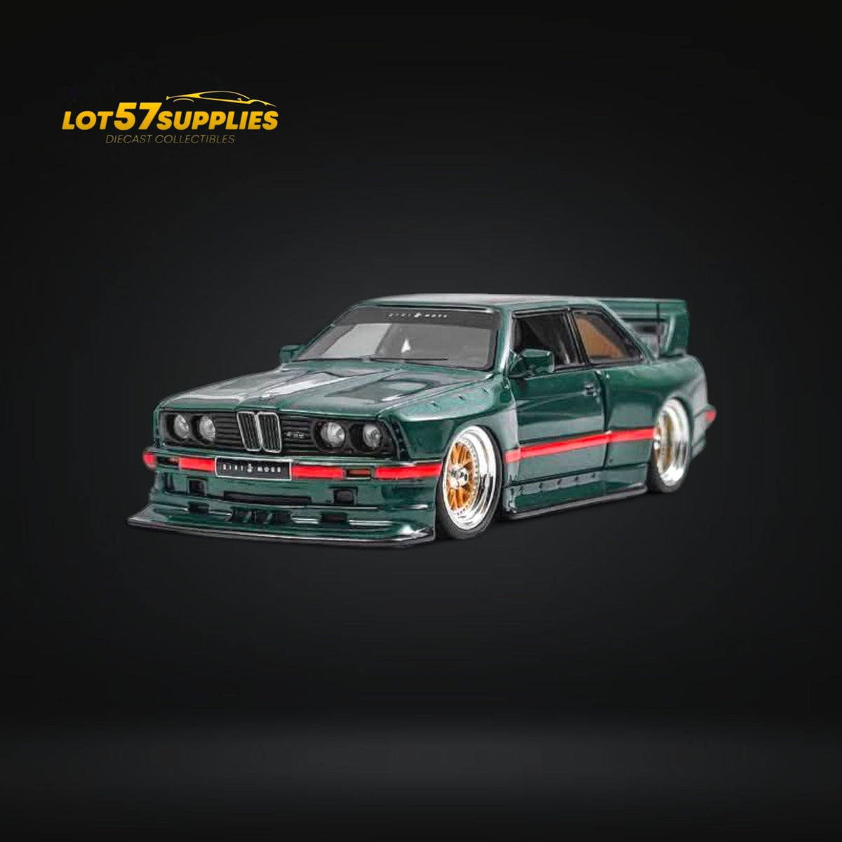 NA BMW E30 Wide-Body Green 1:64