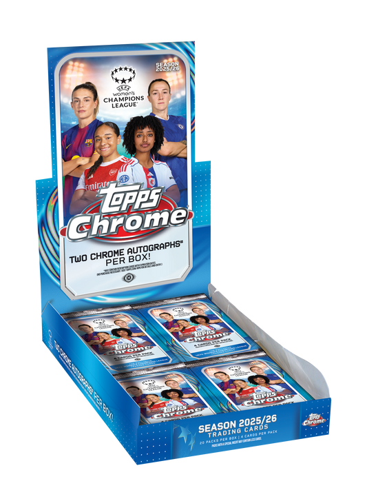 2025-26 Topps Chrome UEFA Women's Champions League Hobby Box