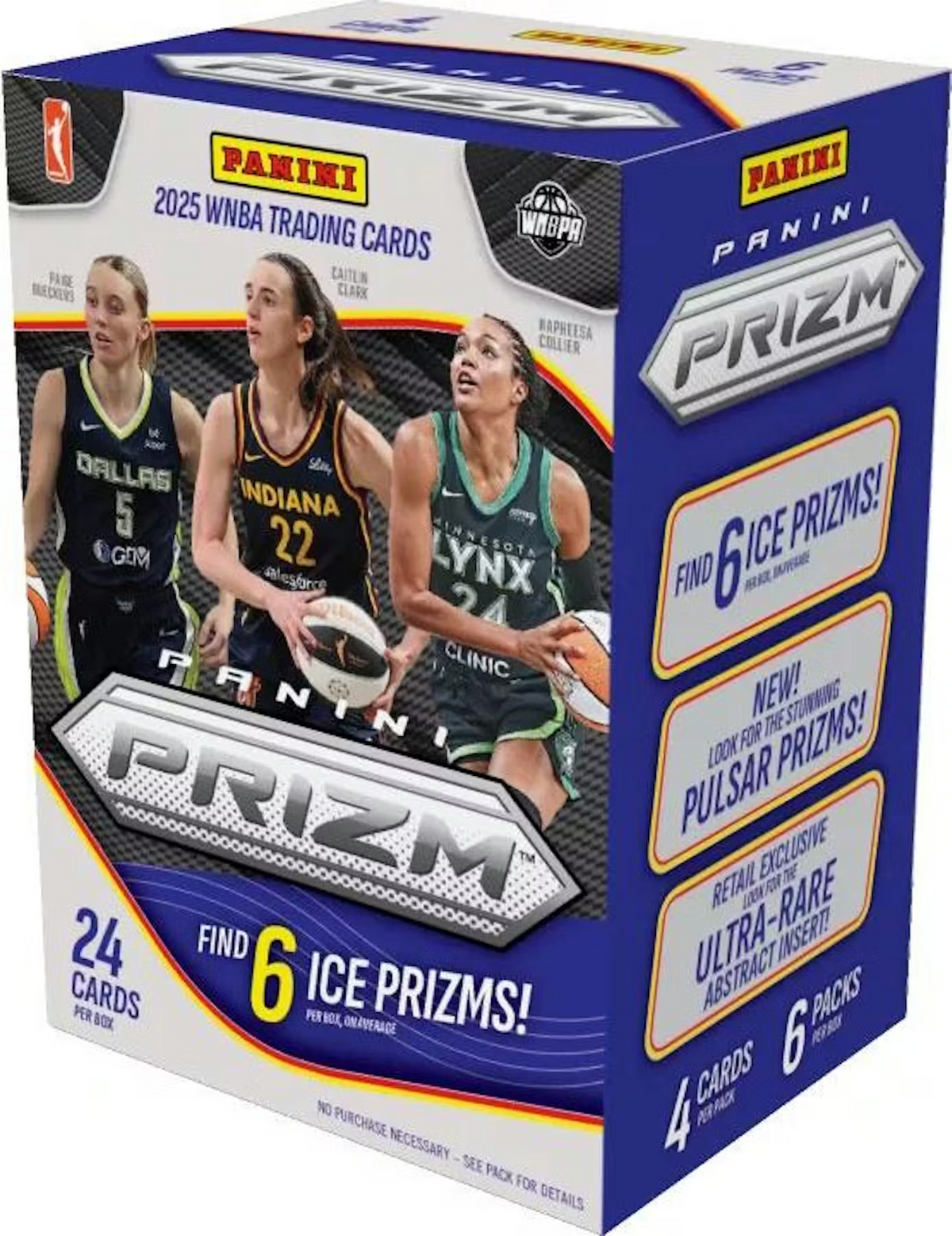 2025 Panini Prizm WNBA Basketball Blaster Box with Ice Prizms, 24 cards