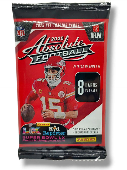 NFL Panini 2025 Absolute Football Trading Card RETAIL Pack [8 Cards]