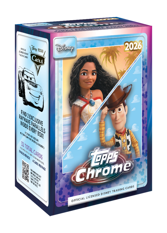 2026 Topps Chrome Disney Blaster Box sealed box