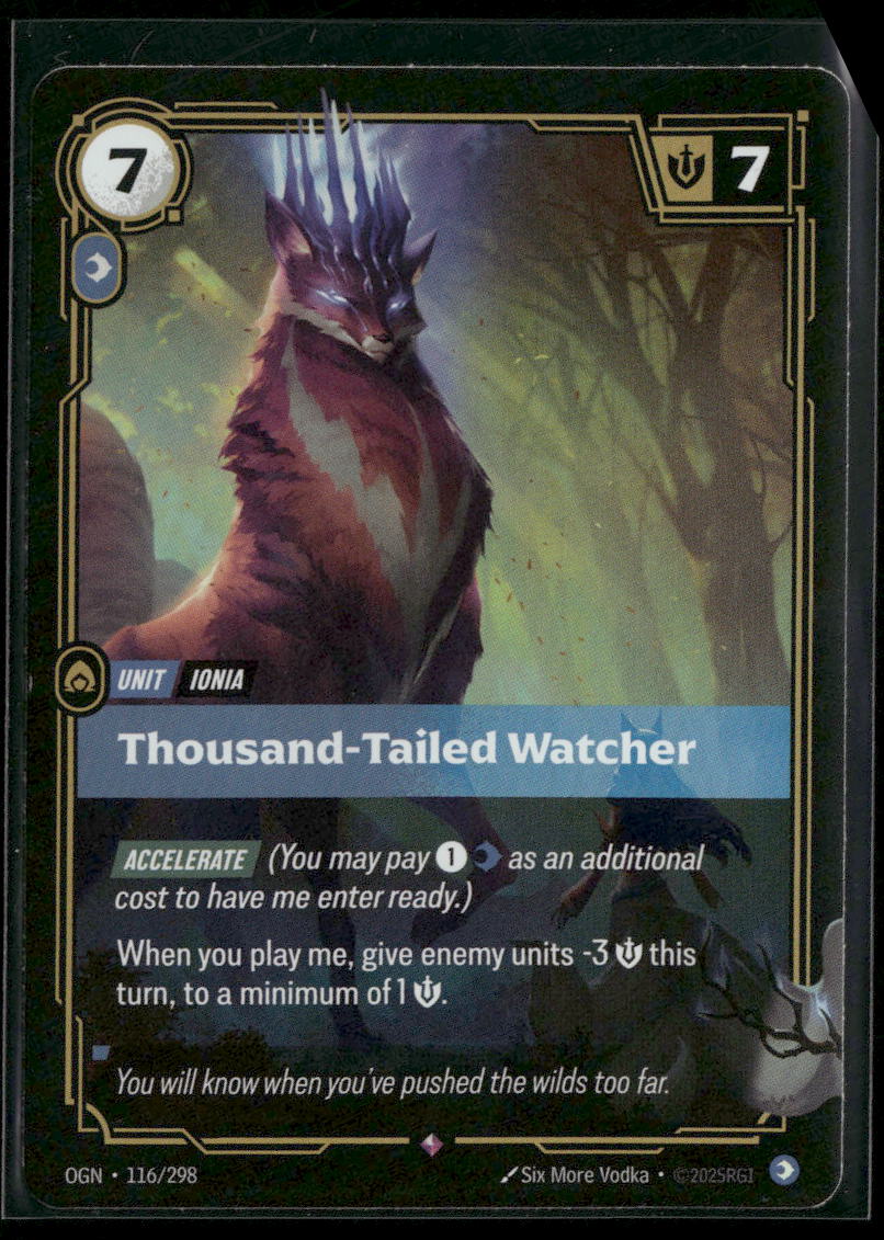 Thousand-Tailed Watcher #116/298 Rare - Riftbound Origins