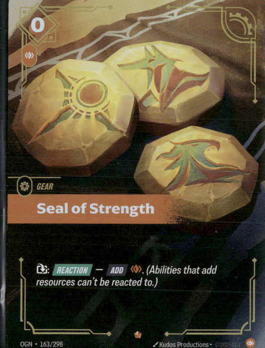 Seal of Strength #163/298 - Riftbound Origins