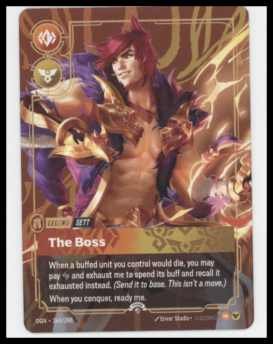 Sett - The Boss (Metal) (Prize Wall) #269/298 - Riftbound