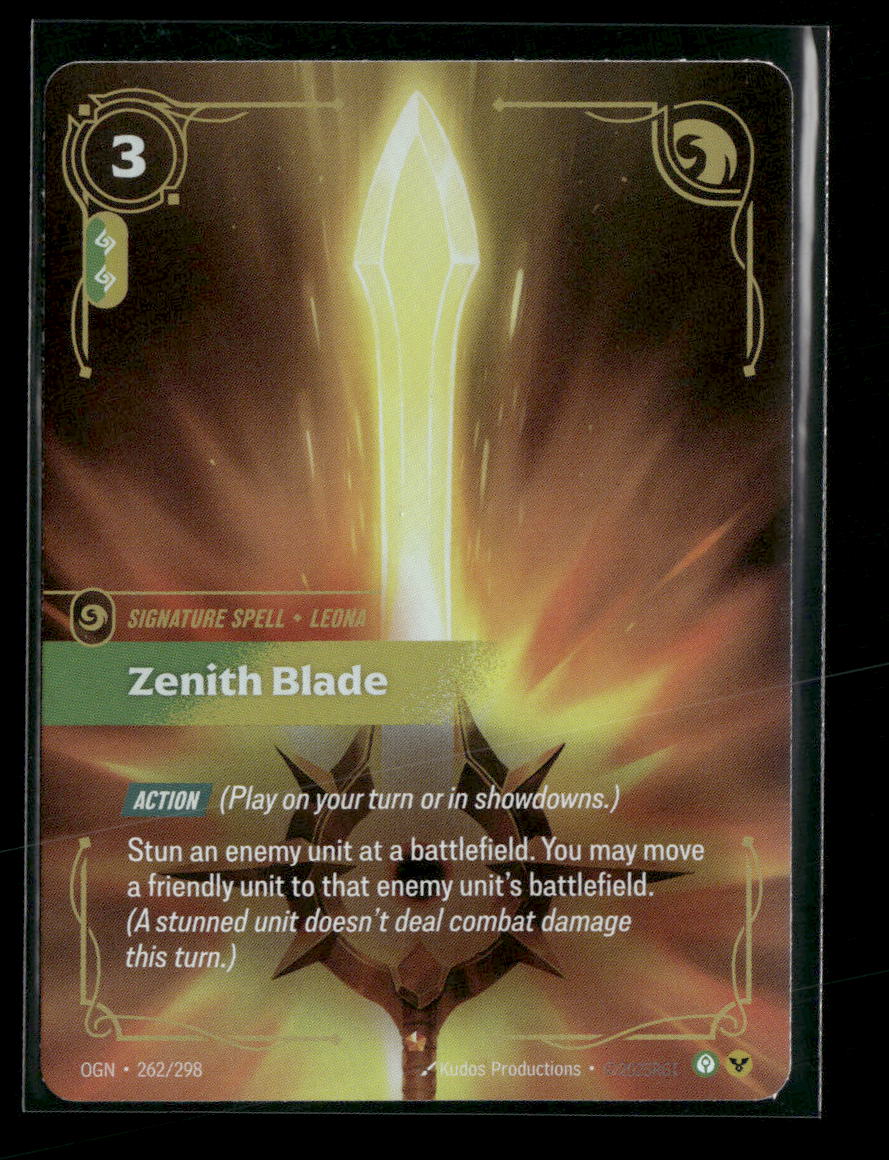 Zenith Blade #262/298 Foil Epic - Riftbound Origins