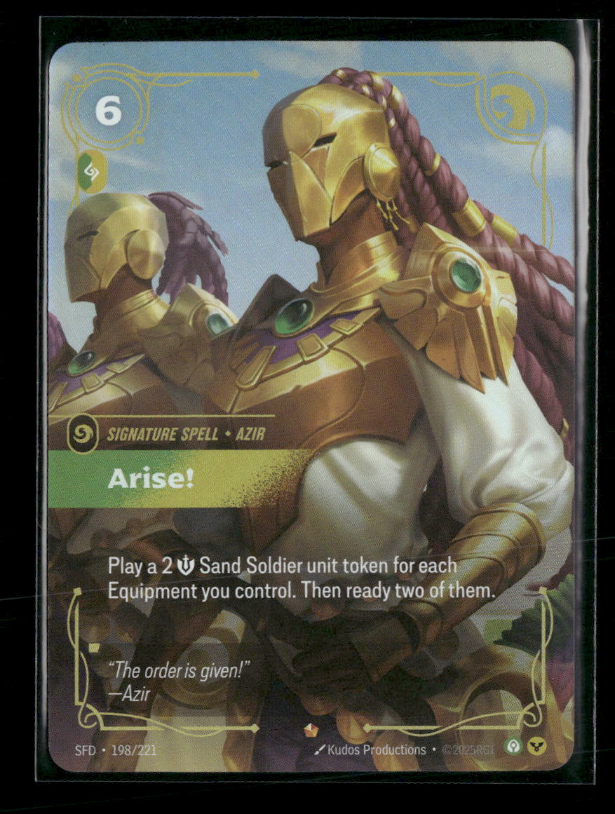 Arise! #198/221 Foil Epic - Riftbound Spiritforged