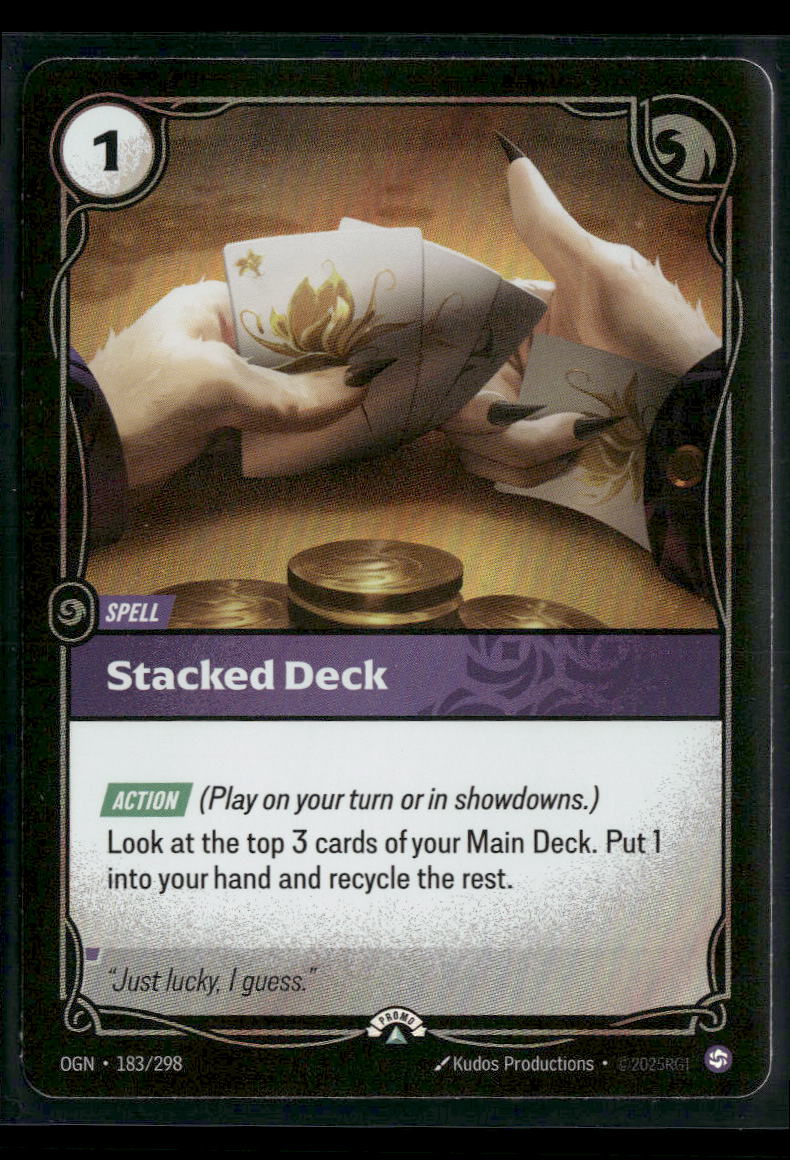 Stacked Deck #183/298 Foil - Riftbound Organized Play Promotional Cards