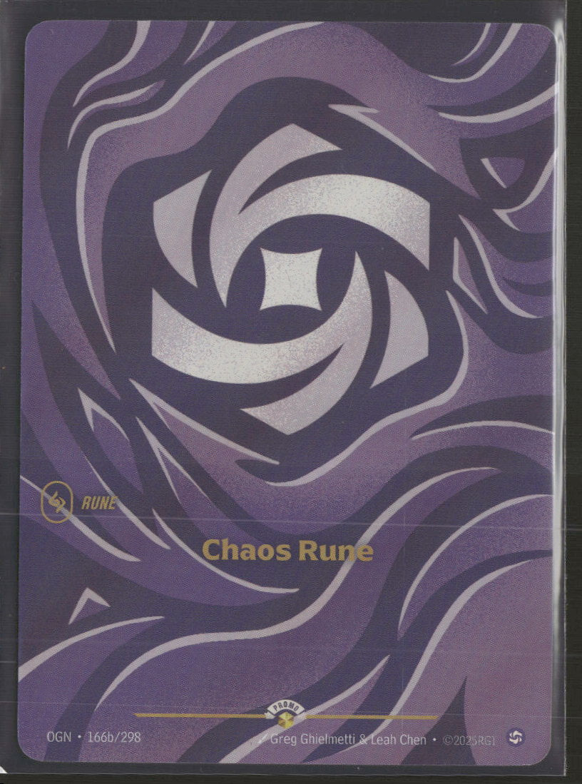 Chaos Rune #166b/298 - Riftbound Organized Play Promotional Cards