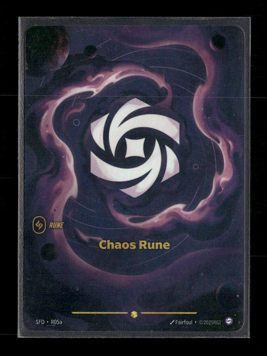 Chaos Rune #r05a Rare - Riftbound Spiritforged
