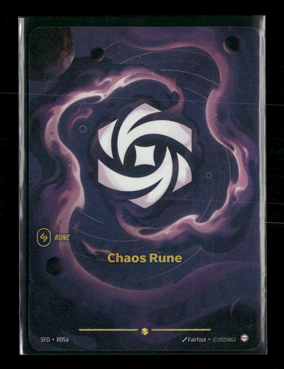 Chaos Rune #r05a Rare - Riftbound Spiritforged