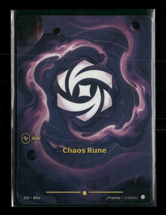 Chaos Rune #r05a Rare - Riftbound Spiritforged