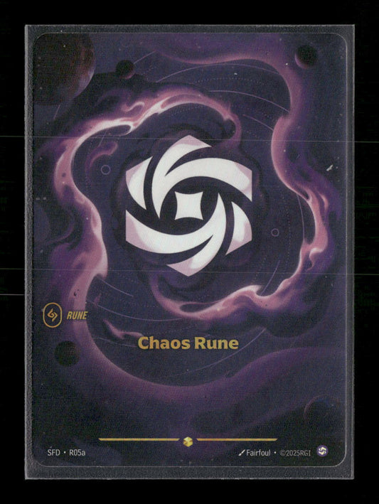 Chaos Rune (R05a) #R05a Showcase - Riftbound Spiritforged