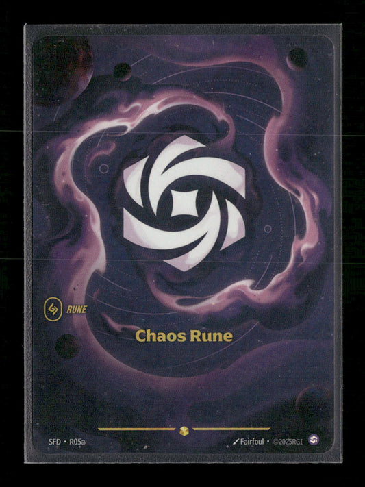 Chaos Rune #r05a Rare - Riftbound Spiritforged