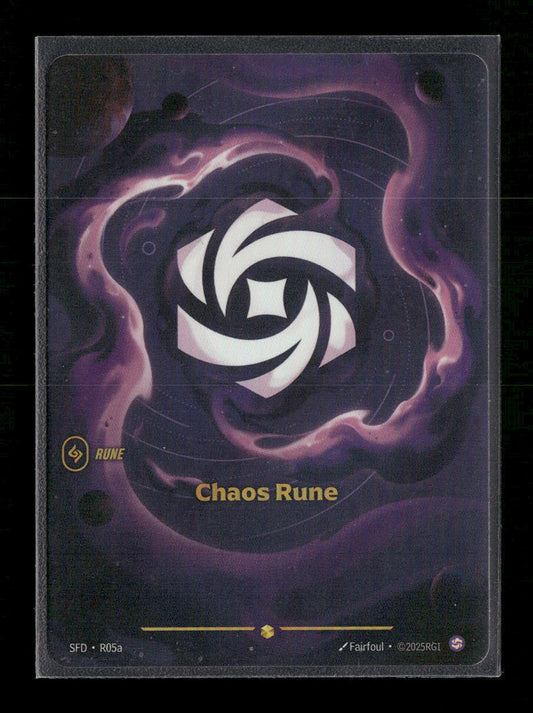 Chaos Rune #r05a Rare - Riftbound Spiritforged