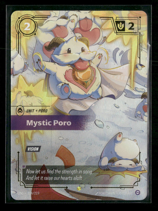Mystic Poro (Overnumbered) #224/219 Showcase - Riftbound Unleashed