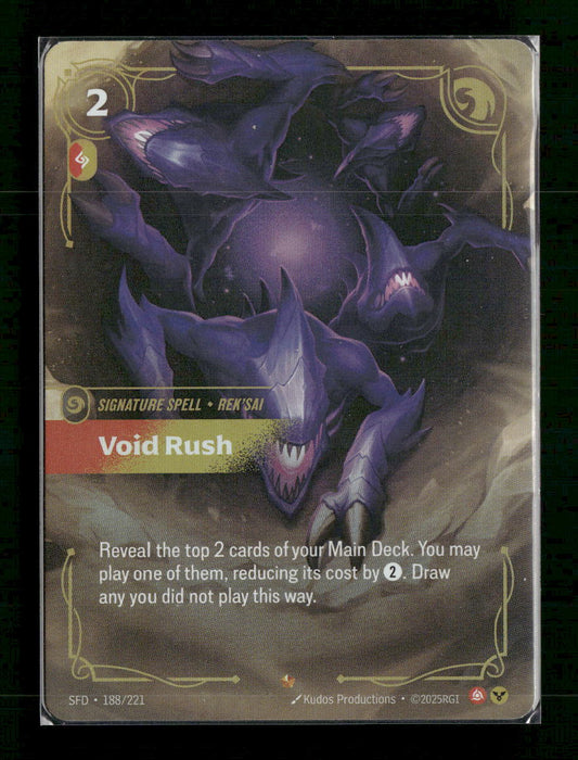 Void Rush #188/221 Rare - Riftbound Spiritforged