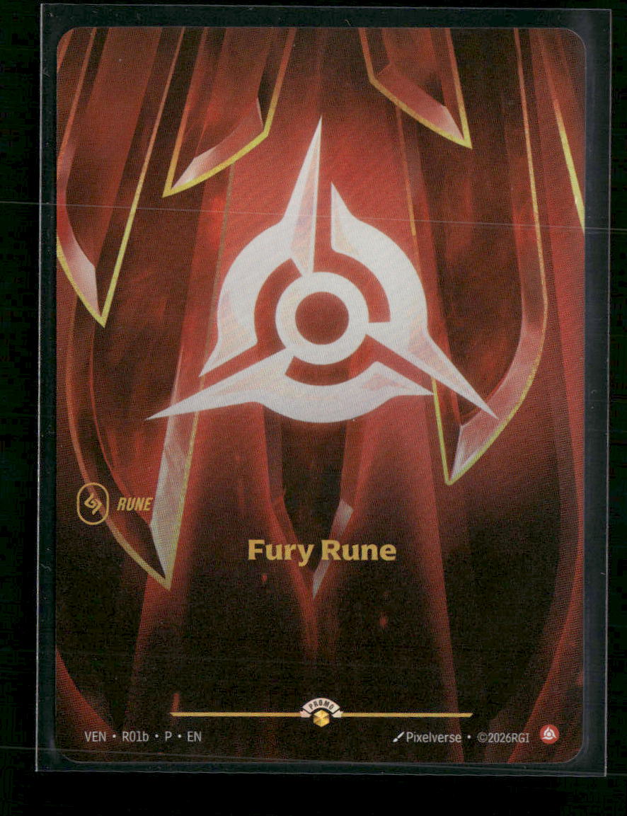 Fury Rune (Vendetta) #R01b - Riftbound Organized Play Promotional Cards
