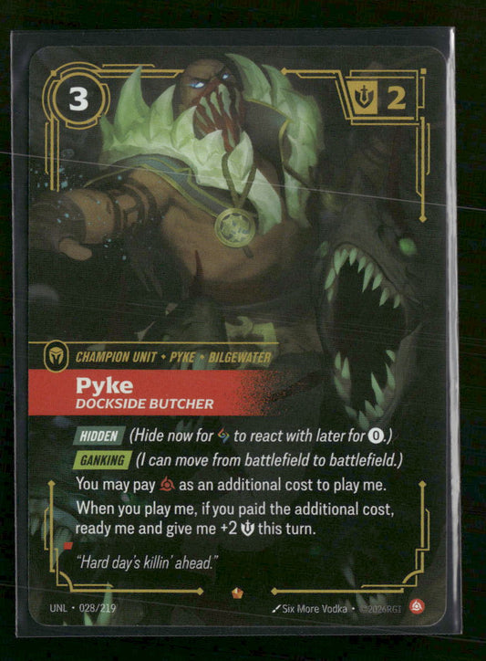 Pyke - Dockside Butcher #28/219 Foil Epic - Riftbound Unleashed