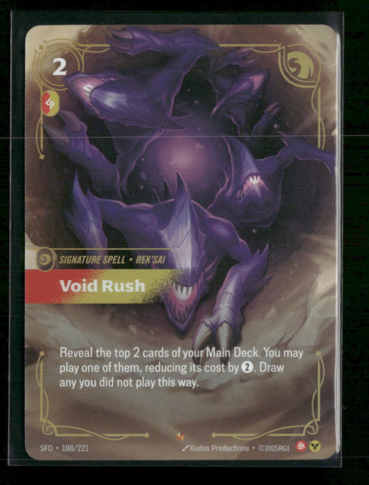 Void Rush #188/221 Foil Epic - Riftbound Spiritforged