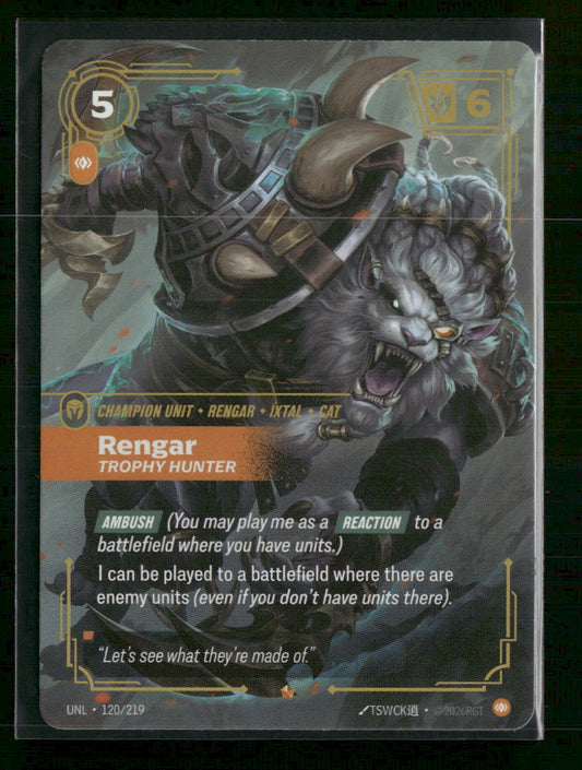 Rengar - Trophy Hunter #120/219 Foil Epic - Riftbound Unleashed
