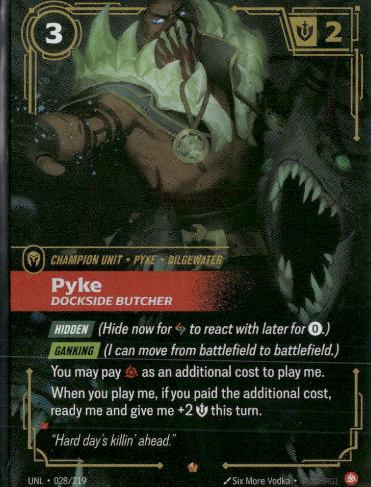 Pyke - Dockside Butcher #28/219 - Riftbound