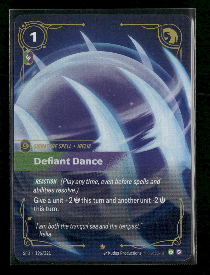 Defiant Dance #196/221 Foil Epic - Riftbound Spiritforged