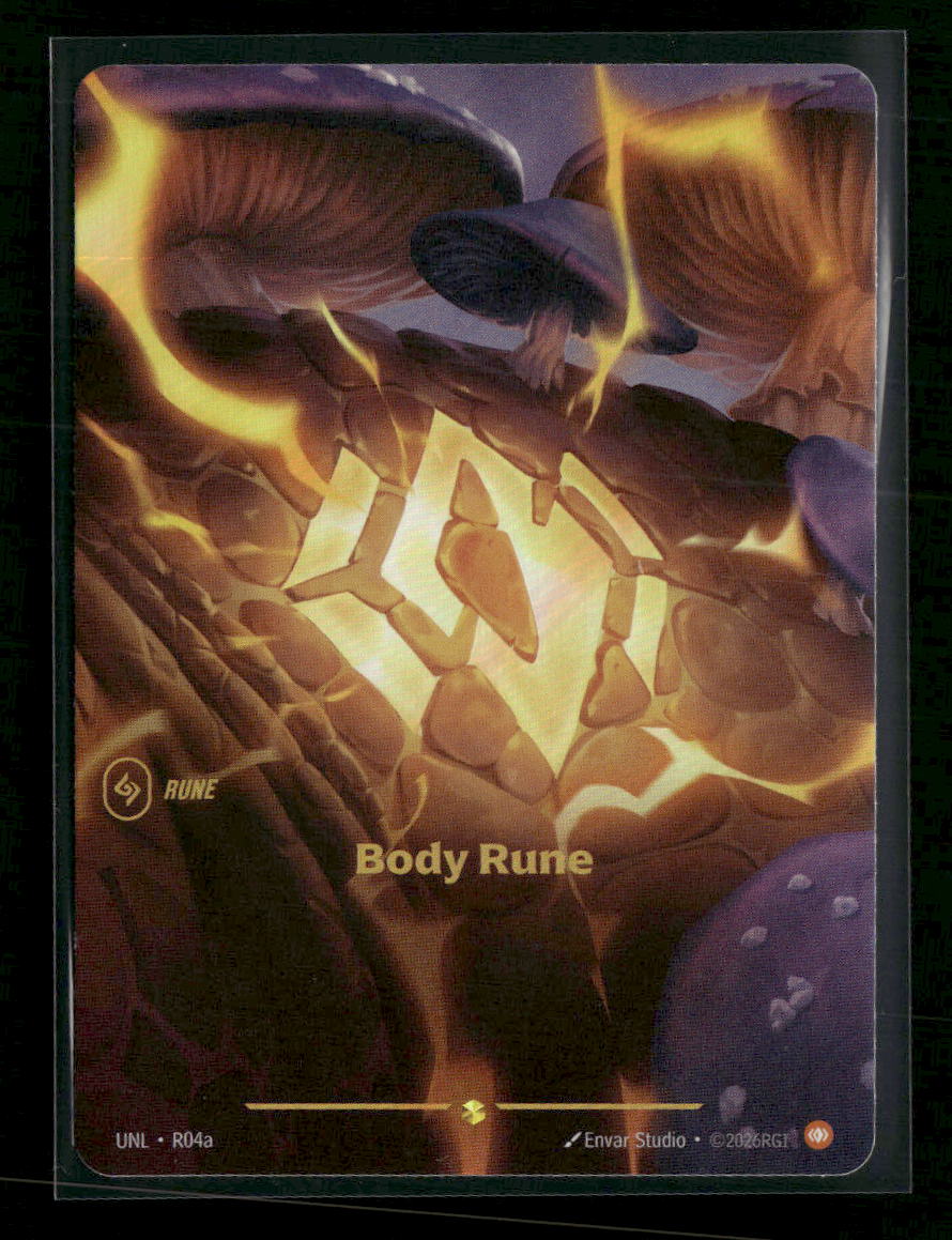 Body Rune #R04a Foil Showcase - Riftbound Unleashed