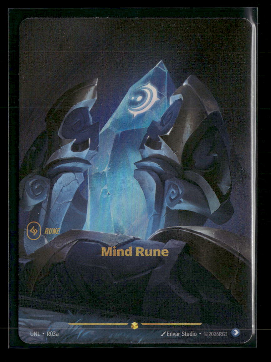 Mind Rune #R03a Foil Showcase - Riftbound Unleashed