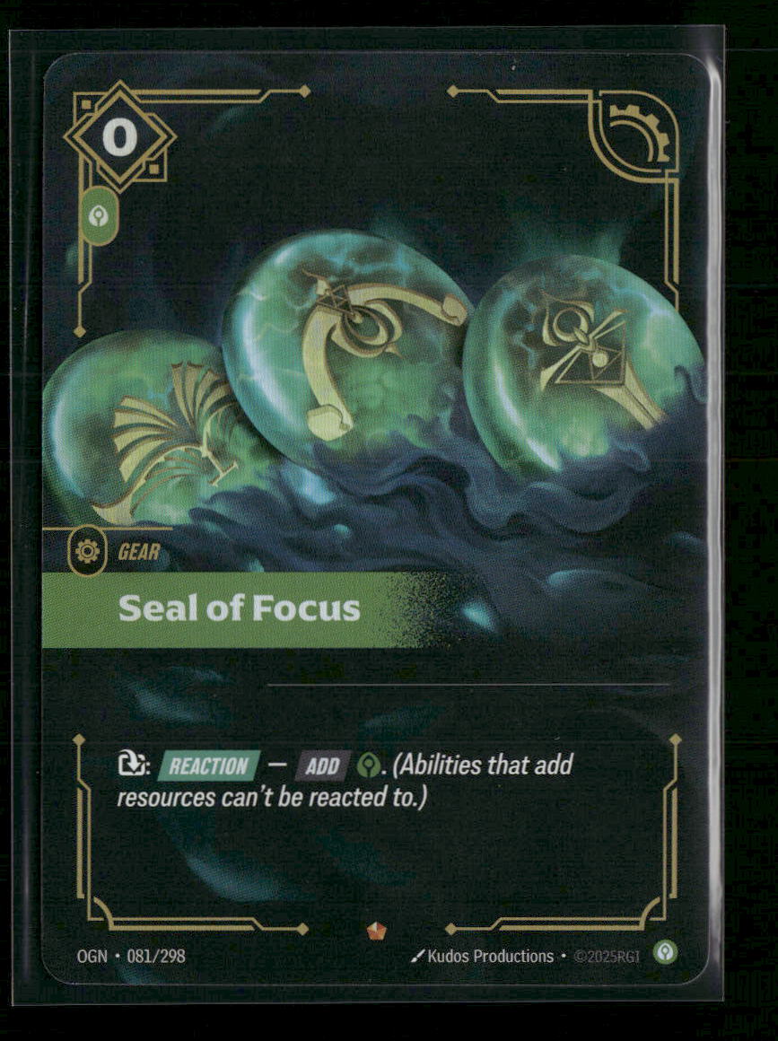 Seal of Focus #81/298 Foil Epic - Riftbound Origins