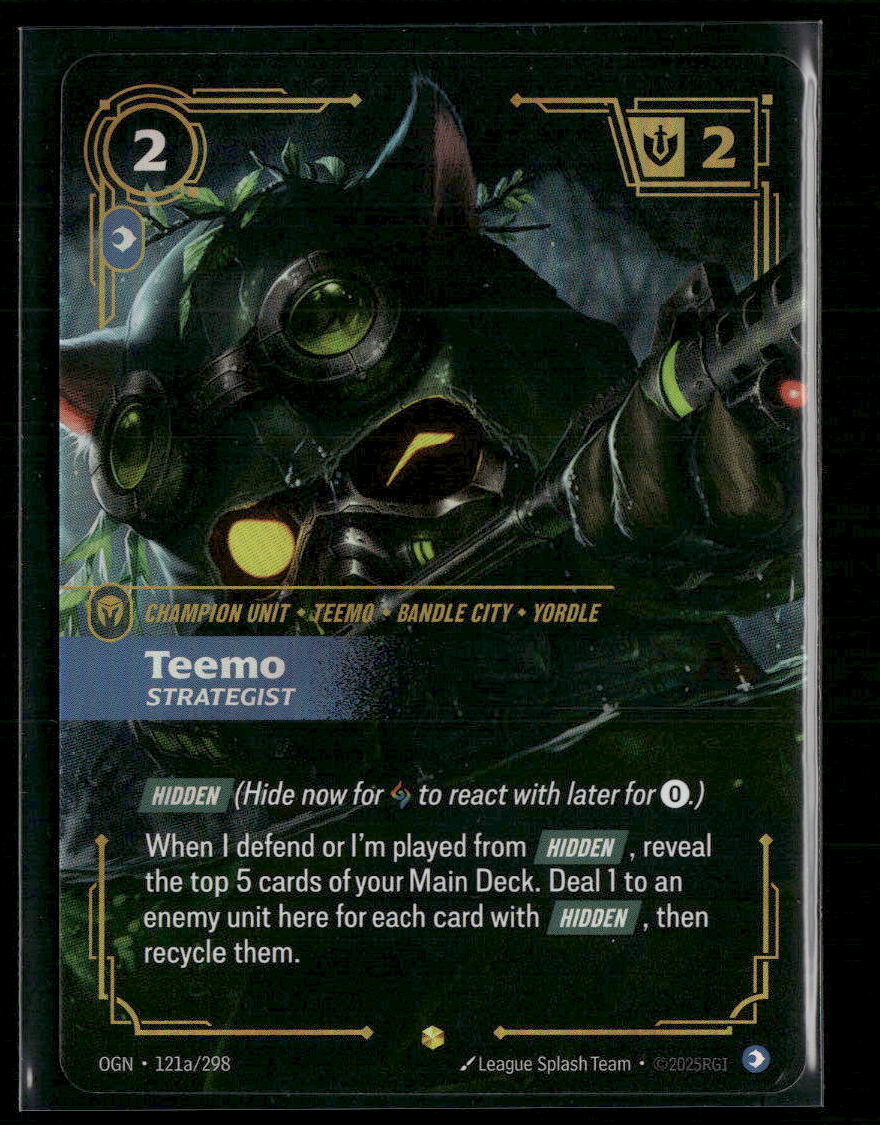 Teemo - Strategist (Alternate Art) #121a/298 Foil Showcase - Riftbound Origins